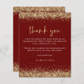 Glitzer Gold Blood Red 21. Danke (Vorne/Hinten)