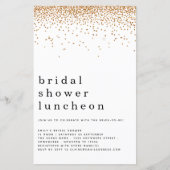 Glitzer Gold Brautparty Einladung (Vorderseite)