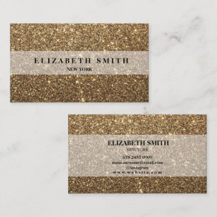Glitzer Gold Business Card Visitenkarte