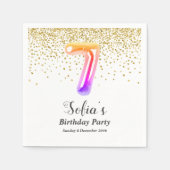 Glitzer Gold , goldenes Funkeln 7. Serviette (Vorderseite)