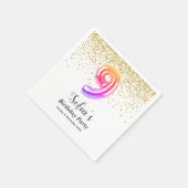 Glitzer Gold , goldenes Funkeln 9. Serviette (Ecke)