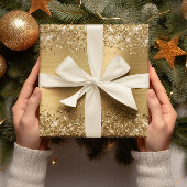 Glitzer Gold Imitate Fossil Geschenkpapier