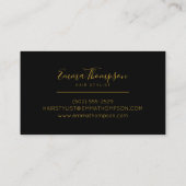 Glitzer Gold Luxus Business Card Visitenkarte (Rückseite)