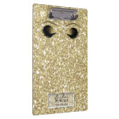 Glitzer Gold Makeup Eyes Lashes Glam Personalisier Klemmbrett (Rechts)