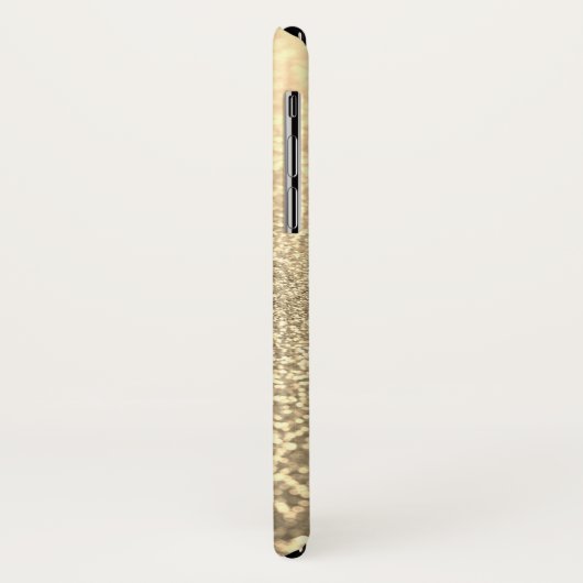 Glitzer, Gold, personalisiert, glänzend, Glitzer, Case-Mate iPhone Hülle (Hinten/Links)