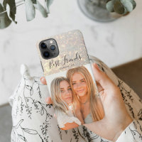 Glitzer Gold | Persönliches Foto Beste Freundschaf