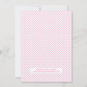 Glitzer Gold & Pink Blütenwelt Einladung zum Gebur (Rückseite)