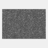 Glitzer Gold Rose Gold und Silber Geschenkpapier Set (Vorderseite 2)