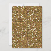 Glitzer Gold Sixty & Fabulous Einladung (Rückseite)