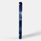 Glitzer Gold Stars Dark Blue Sky Muster Case-Mate iPhone Hülle (Rückseite / Rechts)