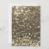 Glitzer Gold Streifen Champagner Blush Violett Lil Einladung (Rückseite)