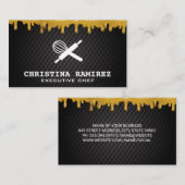 Glitzer Gold Tropfen | Whisk und Rolling Button Visitenkarte (Vorne/Hinten)