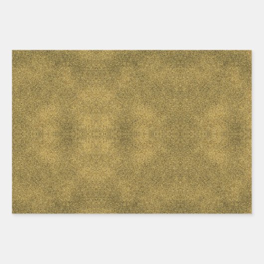 Glitzer Gold Tropical Monstero Wasserfarbenes Must Geschenkpapier Set (Vorderseite)