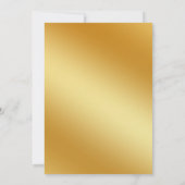 Glitzer Golden Einladung (Rückseite)