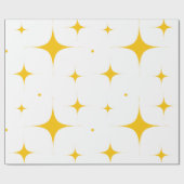 Glitzer Golden Star Geschenkpapier (Flach)