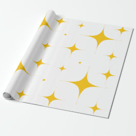 Glitzer Golden Star Geschenkpapier