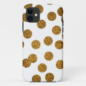 Glitzer-GoldiPhone Fall Case-Mate iPhone Hülle (Rückseite)