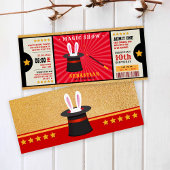 Glitzer Goldmagie-Show Geburtstagskarte Einladung