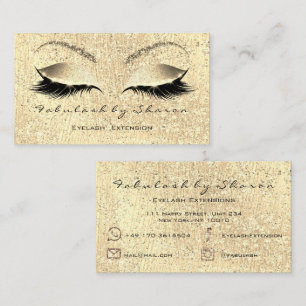 Glitzer-Goldmake-up peitscht Instagram FB Visitenkarte