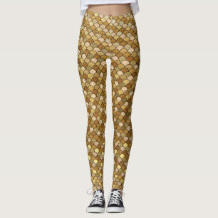 Glitzer Goldmedaille Leggings