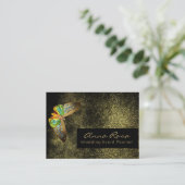 ** Glitzer Goldschmetterling Visitenkarte (Stehend Vorderseite)