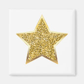 Glitzer Goldstar Magnet (Vorne)