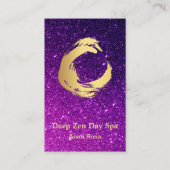 *~* Glitzer-Goldzen-Bürste Reiki Meditation Visitenkarte (Vorderseite)