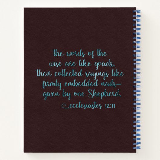 "Glitzer & Grace"-Notebook (Sermon Notes #16) Notizblock (Rückseite)