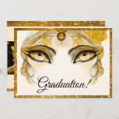 Glitzer Grad Card Einladung (Vorne/Hinten)