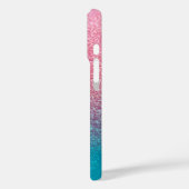 Glitzer Gradient Pink Case-Mate iPhone Hülle (Rückseite / Links)