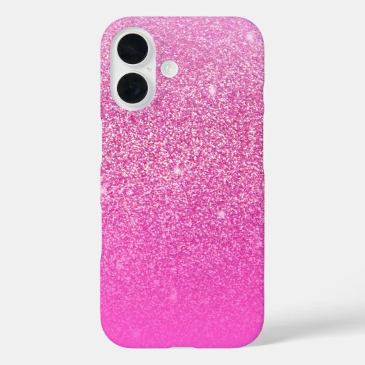 Glitzer Gradient Pink Case-Mate iPhone Hülle (Rückseite)