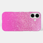 Glitzer Gradient Pink Case-Mate iPhone Hülle (Rückseite (Horizontal))