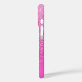 Glitzer Gradient Pink Case-Mate iPhone Hülle (Rückseite / Links)