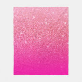 Glitzer Gradient Pink Fleecedecke (Vorderseite)