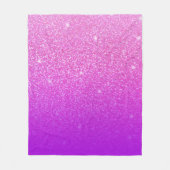 Glitzer Gradient Pink Fleecedecke (Vorderseite)