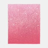 Glitzer Gradient Pink Fleecedecke (Vorderseite)