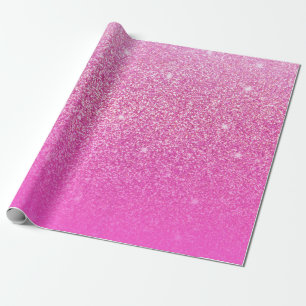 Glitzer Gradient Pink Geschenkpapier