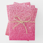 Glitzer Gradient Pink Geschenkpapier Set (Beispiel)