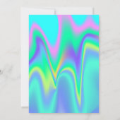 Glitzer Graduation Cap, Ananas, Holografie Einladung (Rückseite)