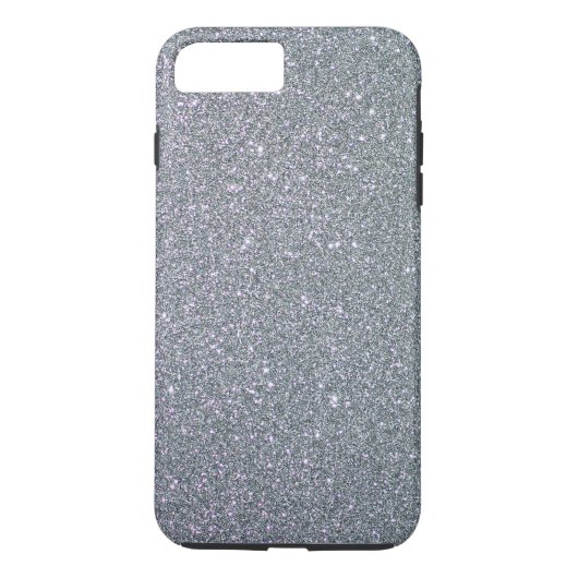 Glitzer Gray Ombre Schlicht Personalisiert Case-Mate iPhone Hülle (Rückseite)