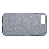 Glitzer Gray Ombre Schlicht Personalisiert Case-Mate iPhone Hülle (Rückseite (Horizontal))
