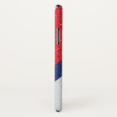Glitzer GRAY SILVER RED NAVY| Girly Lady Boss Case-Mate iPhone Hülle (Hinten/Rechts)