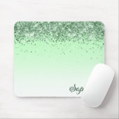 Glitzer Green Mousepad (Mit Mouse)