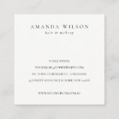 Glitzer Green Pink Aqua Shiny Vielen Dank für Ihre Quadratische Visitenkarte (Rückseite)