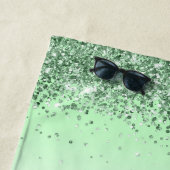 Glitzer Green Strandtuch (Beispiel)