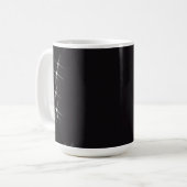 Glitzer-Grenzkreis - B&W Kaffeetasse (Vorderseite Links)