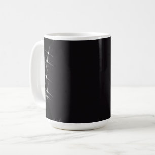 Glitzer-Grenzkreis - B&W Kaffeetasse