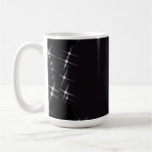 Glitzer-Grenzkreis - B&W Kaffeetasse (Links)
