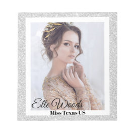 Glitzer-Grenzübergangsanzeiger Notizblock