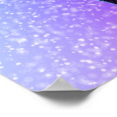 Glitzer Gymnastik Beam Blue und Lila Poster (Ecke)